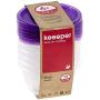 keeeper Food Box Fredo Fresh 0,2L Round 6 Pieces, Polypropylene, Purple, 9.5 x 9.5 x 5 cm