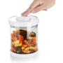 Hemoton 500ML Glass Dry Food Sealed Jar Cereal Grain Canister Airtight Food Storage Container for Kitchen