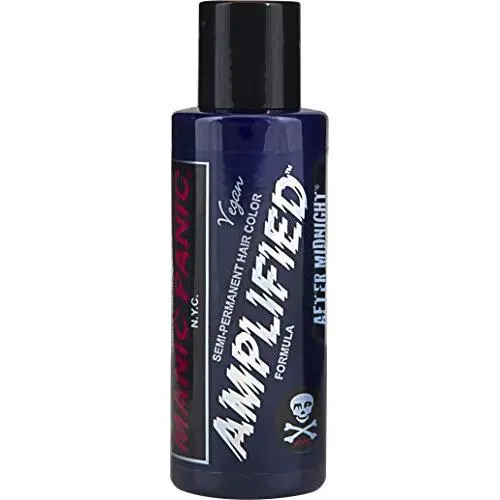 Manic Panic After Midnight Hair Color - Amplified - Semi Permanent Hair Dye - Dark Navy Blue - Green Undertones - For Dark & Light Hair - Vegan, PPD & Ammonia-Free - For Coloring Hair on Women & Men Manic Panic After Midnight Hair Color - Amplified - Semi Permanent Hair Dye - Dark Navy Blue - Green Undertones - For Dark & Light Hair - Vegan, PPD & Ammonia-Free - For Coloring Hair on Women & Men