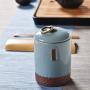 Cereal Containers Sealed Ceramic Tea Can, Travel Storage Tank Containers (color : A)