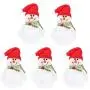 NUOBESTY 5er Weihnachtsplastik Klarsicht Glasbehälter Geschenkhalter Dose Xmas Dekoration (Arbeiter)