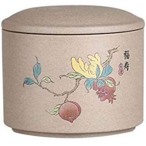 DRAGON SONIC Moisture-Proof Tea Caddy Sealed Storage Tea Jar Ceramic Tea Can, D02