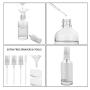 2oz Clear Glass Spray Bottles for Essential Oils, Small Spray Bottle with Plastic Sprayer - Set of 3