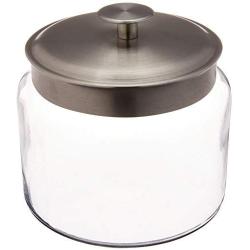 Anchor 77977 Montana Jar with Brushed Aluminum Metal Cover, 64 oz.