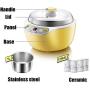 ROLL Cuisine Yogurt Maker, Automatic Digital Yogurt Maker Machine with Set Temperature, Includes Reusable Glass Jars for Instant Storage