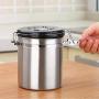 YTF-Stainless steel storage tank, kitchen food storage container, easy to open and close