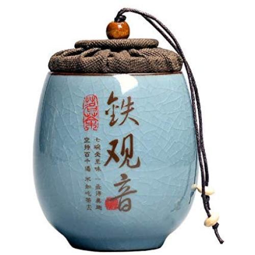 Cereal Containers Mini Sealed Ceramic Tea Can, Kitchen Moisture Storage Tank Containers (color : I)