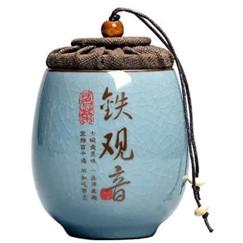 Cereal Containers Mini Sealed Ceramic Tea Can, Kitchen Moisture Storage Tank Containers (color : I)