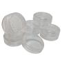 Made in Taiwan Transparent Empty Plastic Storage Jar 5 Kinds of Size (3 Sets)
