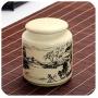 Ceramic Storage Bottles Mini Kitchen Spice Ceramic Jars For Food Containers Decoration Tea Sugar Coffee Storage Jars With Cover,Chuidiaozhe