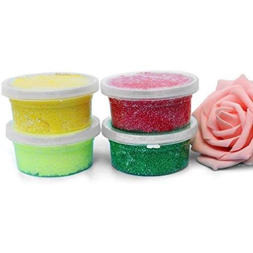 Milue Foam Ball Storage Reusable Container with Lid For 20g Slime Kids Craft