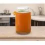 4 Pots - 1 Litre - Bocal en Verre à Large Bouche avec Couvercle en Plastique à Joint Éponge - Bocal Mason Sûr pour Fermentation de Kombucha et de Kefir - Conservation et Conserve - Par Kitchentoolz 4 Pots - 1 Litre - Bocal en Verre à Large Bouche avec Couvercle en Plastique à Joint Éponge - Bocal Mason Sûr pour Fermentation de Kombucha et de Kefir - Conservation et Conserve - Par Kitchentoolz