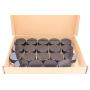 Pinklife 5g Glass Jar Cosmetic Containers 19 pcs Refillable Round Makeup Pots Lip Blam Cream Sample Jars Bottles With Black Lids