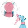 16 OZ Refillable Plastic Spray Bottles Of Adjustable Nozzle with Mist & Stream Modes for Beauty Gardening, Kitchen and Bathroom - 2 Pack (Pink and Beige)