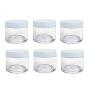 10PCS 30G/1oz Empty Portable Plastic Clear Cosmetic Container Jars Cream Lotion Bottles with Screw Lid Makeup Sample Travel Packing Storage Organizer Dispenser for Powder Eye Cream Gems Beads Jewelry