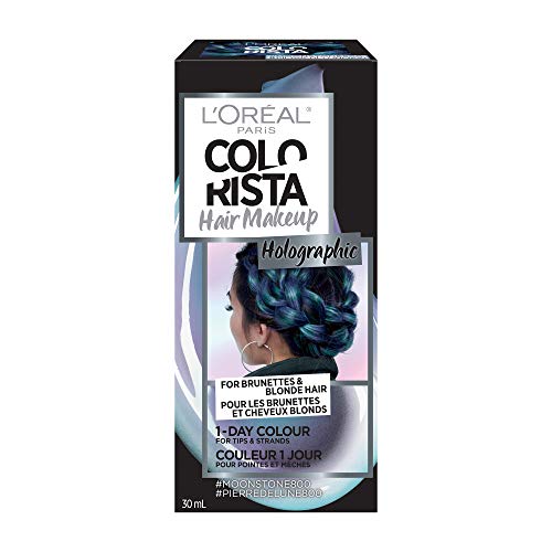 LOreal Paris Hair Makeup Temporary 1-Day Hair Color for Blondes & Brunettes, Moonstone, 1 Fl Oz LOreal Paris Hair Makeup Temporary 1-Day Hair Color for Blondes & Brunettes, Moonstone, 1 Fl Oz