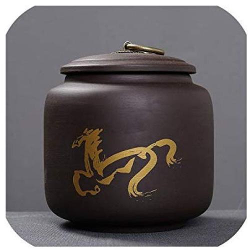 Chinese Porcelain Tea Box Retro Round Tea Storage Container Case Honey Jar With Lid Kitchen Storage Jars Decorative Coffee Tank,madaochenggong