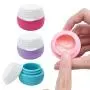 VECH Travel Accessories Containers Sets, Silicone Cream Jars for Toiletries Sealed Lids Bottle Cosmetic/Formula Containers for Face Hand Body Cream 20ml (4 Pieces) VECH Travel Accessories Containers Sets, Silicone Cream Jars for Toiletries Sealed Lids Bottle Cosmetic/Formula Containers for Face Hand Body Cream 20ml (4 Pieces)