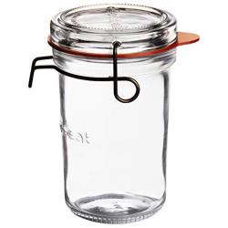 Luigi Bormioli Lock Eat Canning, Preserving & Serving Food Jar, 11.75 oz