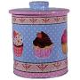 Tin Bucket Canister Metal Iron Storage Box with Lid