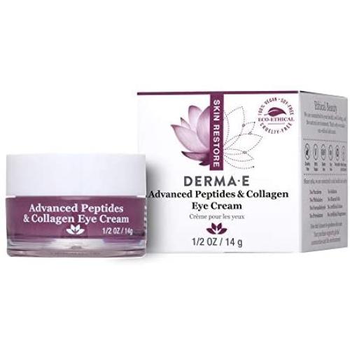DERMA-E advanced Peptide & Collagen Eye Cream, White, 0.5 Ounce