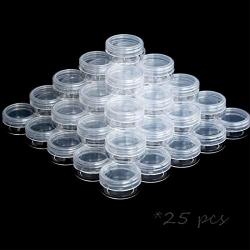 Tiny Sample Containers 3 Gram Sample Jars 50pcs Makeup Sample Containers with Lids