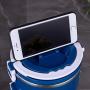 Lcxliga Insulation Thermal Lunch Box Stainless Steel Food Storage Container Portable Bento Box With Handle 5 Layers (Color : Blue)