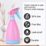 6 Pack Spray Bottles 17 oz / 500 ml Empty Clear Spray Bottles with Adjustable Sprayer 1 Funnel 8pcs Labels Essential Oils Refillable Bottles Liquid Sprayer Set for Cleaning Planting Makeup