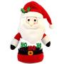 smallwoodi Candies Jar,Christmas Tree Santa Snowman Pattern Transparent Candies Jar Storage Bottle Christmas Decoration Supplies