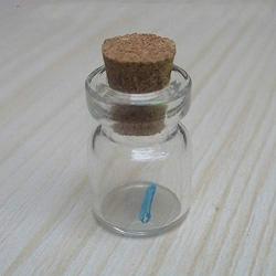 Mini Glass Bottle With Natural Cork Stoppers 1Ml 2M 3Ml 4Ml 5Ml Glass Jars Idea For Wedding And Parties,2Ml Clear