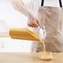 Zylische Aufbewahrungskrüger mit Dosierspender, Mühlenspender, Kunststoff mit Deckeln, BPA-frei, Groß, Lebensmittelbehälter für die Küchenschrankorganisation, Dose für Süßigkeiten, Groß, 1,5L (Größe: 1,5L)