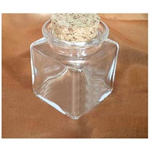 10Pcs 50Mld Jars with Stoppers Clear Small Glass Bottles with Clear Cork Lids Party Favors Jars Containers Transparent