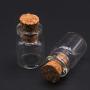 10pcs 0.5ml 11x18mm Cute Mini Wishing Cork Stopper Glass Bottles Vials Jars Containers