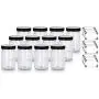 6 oz Clear PET Spice Bottle with Black Ribbed Cap (12 pack) + Labels 6 oz Clear PET Spice Bottle with Black Ribbed Cap (12 pack) + Labels
