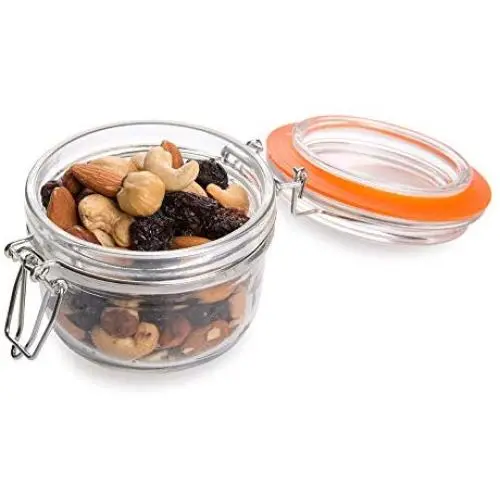 Bouchon à Vis pour Bocal Mason - Bocaux Mason avec Bouchon à Vis - Idéal pour les Liquides, les Produits Secs, les Desserts, les Boissons ou les Entrées - 150 ml - 10 Boîtes par Carton - Restaurantware Bouchon à Vis pour Bocal Mason - Bocaux Mason avec Bouchon à Vis - Idéal pour les Liquides, les Produits Secs, les Desserts, les Boissons ou les Entrées - 150 ml - 10 Boîtes par Carton - Restaurantware