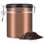 Edelstahl Kaffeebestellern, 1,5 L, 304, luftdicht, Goldfarben