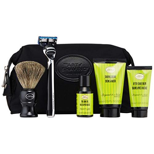 The Art of Shaving 5 Piece Travel Kit with Morris Park Razor, Bergamot and Neroli