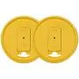 iLIDS Mason Jar Drink Lid, Regular Mouth, Yellow, Pack of 2 iLIDS Mason Jar Drink Lid, Regular Mouth, Yellow, Pack of 2
