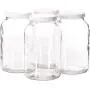 4 Pots - 1 Litre - Bocal en Verre à Large Bouche avec Couvercle en Plastique à Joint Éponge - Bocal Mason Sûr pour Fermentation de Kombucha et de Kefir - Conservation et Conserve - Par Kitchentoolz 4 Pots - 1 Litre - Bocal en Verre à Large Bouche avec Couvercle en Plastique à Joint Éponge - Bocal Mason Sûr pour Fermentation de Kombucha et de Kefir - Conservation et Conserve - Par Kitchentoolz