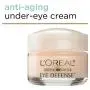 Augencreme zur Reduzierung von Schwellungen, Falten und Augenringen, L’Oréal Paris Skincare Dermo-Expertise Eye Defense Augencreme mit Koffein und Hyaluronsäure Für Alle Hauttypen, 0,5 oz.