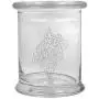 12 oz Clear Glass storage Herb Stash Jar and Lid with Harley Davidson Logo