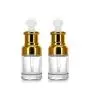 Paquet de 2 Bouteilles en Verre Transparent avec Pipette pour Huiles Essentielles, Pot Réutilisable Vide pour Cosmétiques, Aromathérapie, Parfum, Liquide, Doseuse en Verre avec Couvercle Doré (30ml) Paquet de 2 Bouteilles en Verre Transparent avec Pipette pour Huiles Essentielles, Pot Réutilisable Vide pour Cosmétiques, Aromathérapie, Parfum, Liquide, Doseuse en Verre avec Couvercle Doré (30ml)