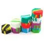 Boîte de Rangement en Silicone Hexagone Antiadhésive YHSWE 26ml 10pcs Assorties Aléatoires Boîte de Rangement en Silicone Hexagone Antiadhésive YHSWE 26ml 10pcs Assorties Aléatoires