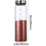 Kitchen Storage Bottle Moisture-Proof Salt Shaker Glass Seal Condiment Seasoning Jar Home Oil Bottle Jam Honey Bottles Tools Clear
