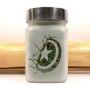 American Shield Stash Jar - Airtight, Smell Resistant Etched Glass Herb Storage Jar - 3" Tall x 2" Wide, Perfect Size for Gifting