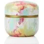 HUANGMENG Teehkisten Hoomin Tee-Box Tee-Glas Tee-Aufbewahrungshalter Mini Matcha-Behälter Kaffee-Pulver-Organizer Runde Metallbehälter, Farbe: Regenbogenwolken