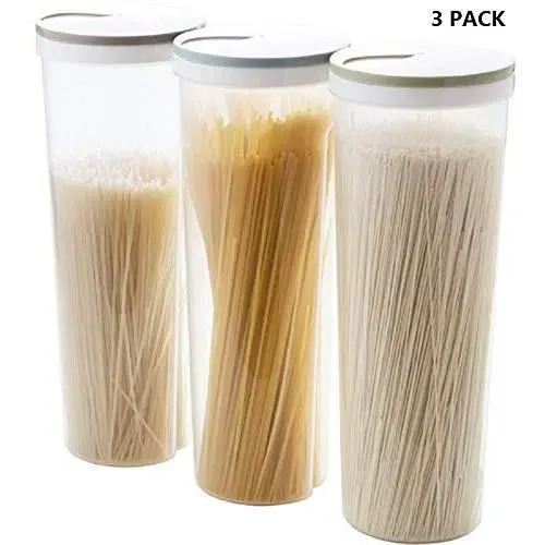3 Pcs Food Storage Containers with Lids, Keeping Food Dry & Fresh 3 Pcs Food Storage Containers with Lids, Keeping Food Dry & Fresh