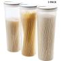 3 Pcs Food Storage Containers with Lids, Keeping Food Dry & Fresh