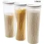 3 Pcs Food Storage Containers with Lids, Keeping Food Dry & Fresh 3 Pcs Food Storage Containers with Lids, Keeping Food Dry & Fresh