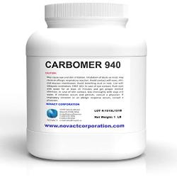 Carbomer 940 / Carbopol 940 Powder 453.6 g (16 oz) for Hand sanitizer, gels, Cream, lotions, and Cosmetics Applications Directly from US Supplier (Jar (1 Pound))